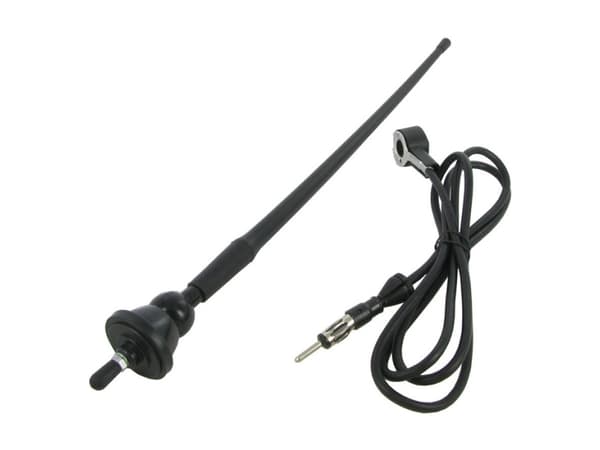 Connects2 Kort gummiantenne - 40cm, 10mm hul din stik