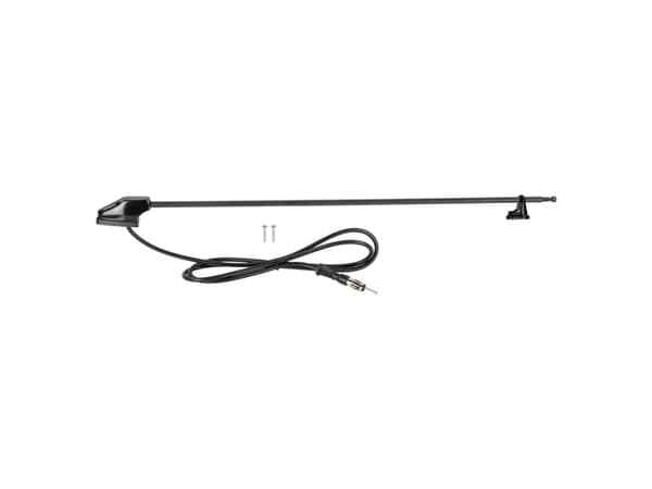 Universal antenne AM/FM DIN sort 118 cm.