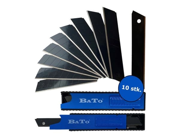 Bato knivblade bræk-af 9mm Black Ultra Skarp