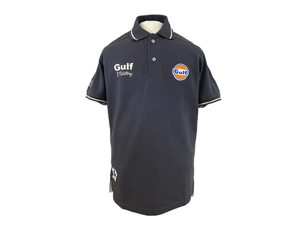 Gulf Vintage polo-shirt. Mørkgrå L