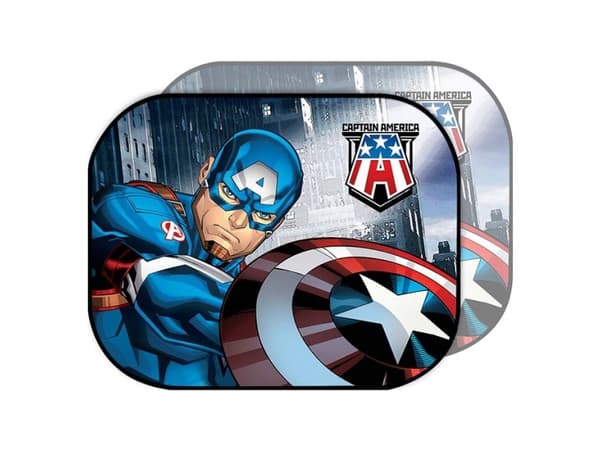 Disney solbeskytter Captain America 2 stk. 44x35 cm