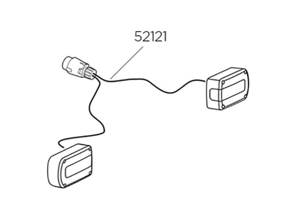 Thule ledningsnet m. lygte 921/923 og 92