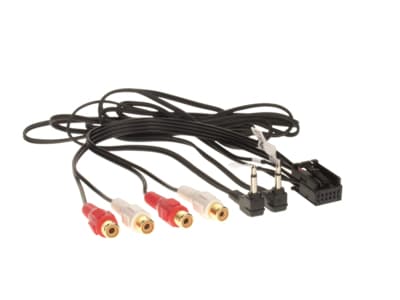 ACV 1424 - 02, 2 x 3.5mm, 4 x RCA, Hanstik, Hunstik, VW Golf V 10/2003 -&gt; VW Passat 11/2002 -&gt; VW Touran 04/2002 -&gt; VW Touareg 09/2002 -&gt;