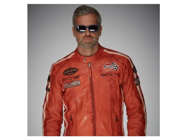 Gulf Racing Skindjakke Orange XL