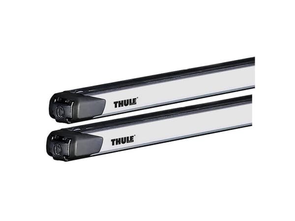Thule SlideBar 144, Kattotelineputki, Musta, Hopea