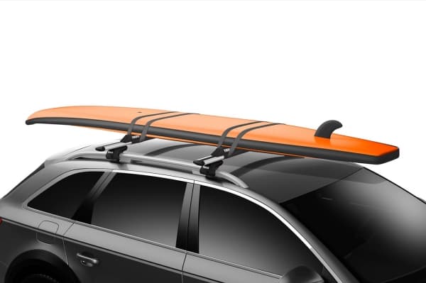 Thule 845000, Roof rack surf pads, Sort, WingBar Evo, Fits Thule ProBar Evo, 80 mm, 80 mm, 510 mm