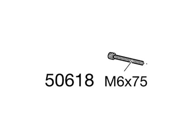 Thule unbr.bolt m6x75 sort