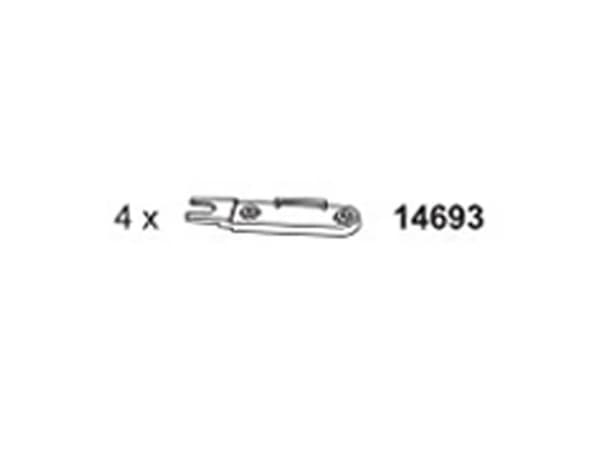 Thule beslag f/box ny 80mm
