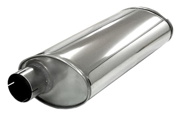 Rustfri lyddæmper turbo 3"