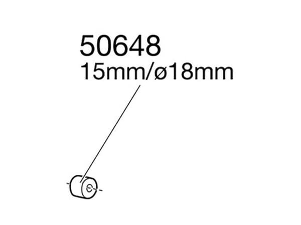 Thule plastskive 15mm ø18 sort