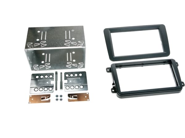 2-DIN kit div. VW sort rubbertouch