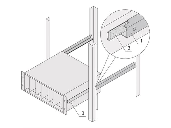 nVent SCHROFF 24562474 Profilskena 2 st
