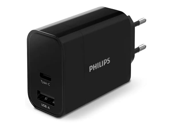 Philips USB lader fast-charge 30W USB-A+C