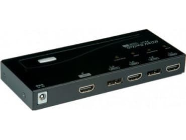 ROLINE HDMI/DisplayPort Switch, DisplayPort/HDMI, HDMI, 1920 x 1080 piksler, Sort, 20 x 157 x 65 mm