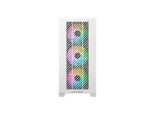 Cooler Master Elite 301 - MT - micro ATX - sidepanel med vindu (herdet glass) - ingen strømforsyning (ATX) - hvit - USB/lyd
