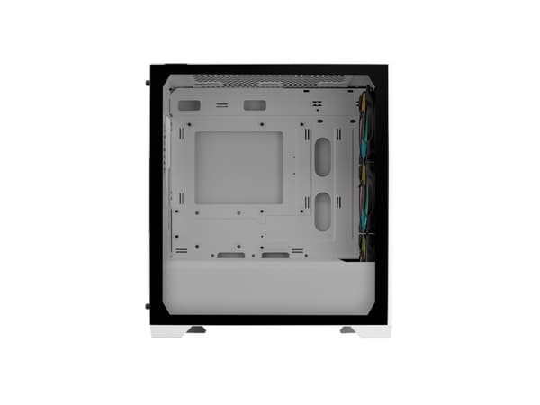 Cooler Master Elite 301 - MT - micro ATX - sidepanel med vindu (herdet glass) - ingen strømforsyning (ATX) - hvit - USB/lyd