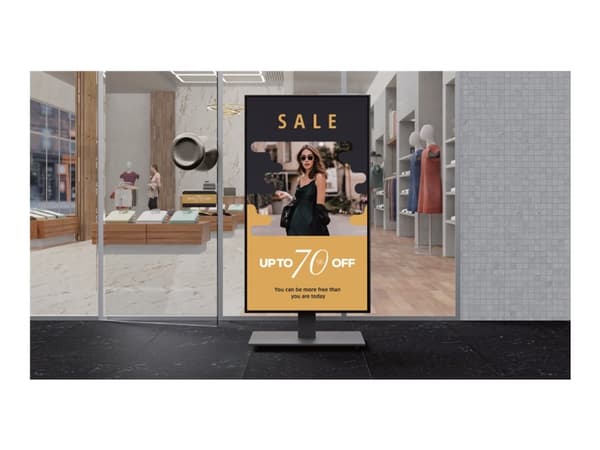 Sony Bravia Professional Displays FW-65BZ35L - 65" Diagonal klass BZ35L Series LED-bakgrundsbelyst LCD-skärm - digital skyltning - Android TV - 4K UH