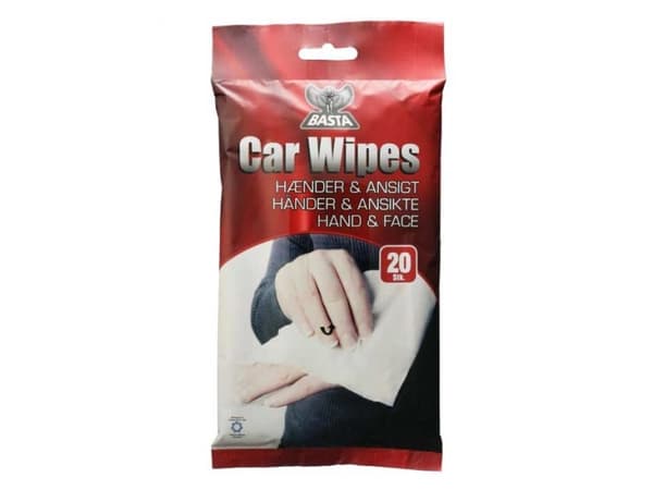 Basta Car Wipes Servietter til hænder og ansigt 20 stk.