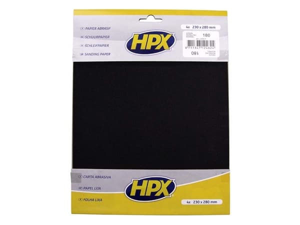 HPX sandpapper p180 - 4 st.