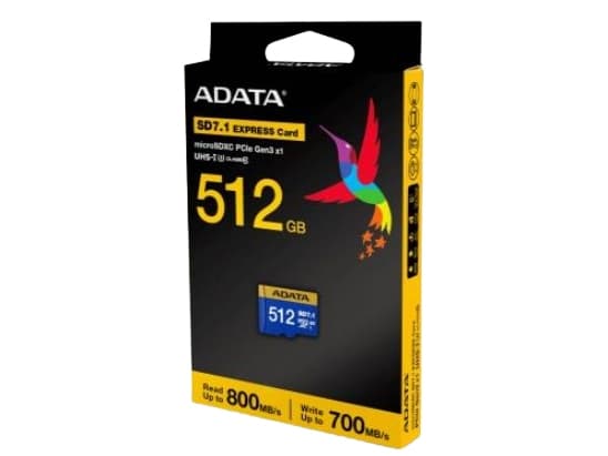 Kart ADATA ADATA MicroSDXC-kort 512GB Premier Extreme SD7.1, U3, C10, V30 (R:800/W:700 MB/s)
