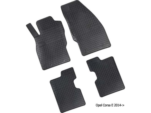 Gummimåtter Opel Corsa E HB, 1. + 2. række 2014-2019