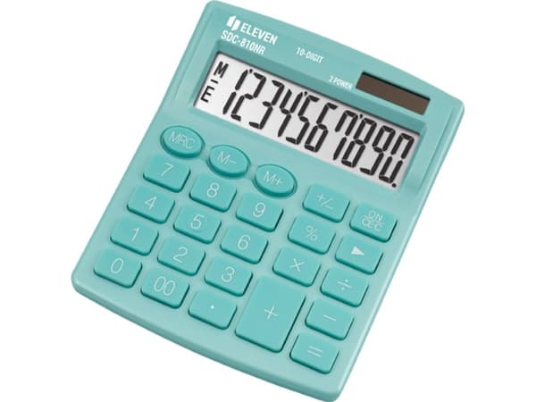 Eleven Eleven miniräknare SDC810NRGNE grön 10-siffrig display