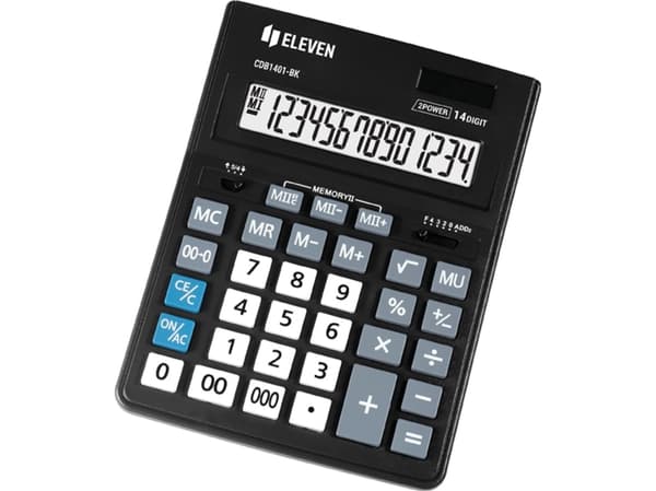Eleven Eleven-räknare CDB1401BKE 14-siffrig display