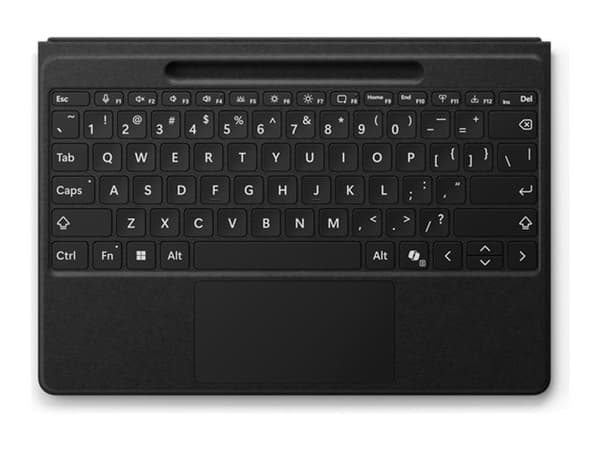Microsoft Surface Pro Flex Keyboard - Tastatur - med styreplate, akselerometer, lagrings- og ladebakke for Surface Slim Pen 2 - bakbelysning - trådlø