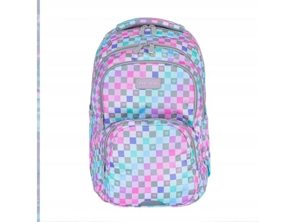 Astra Plecak dwukomorowy Head Checkered Hearts AB200