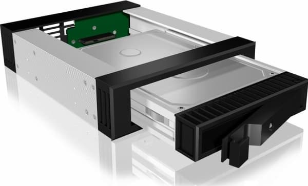 ICY Box Wechselrah.SATA/SAS, 2,5"+3,5", 1x, svart, IB-129SSK (20048,IB-129SSK-B)