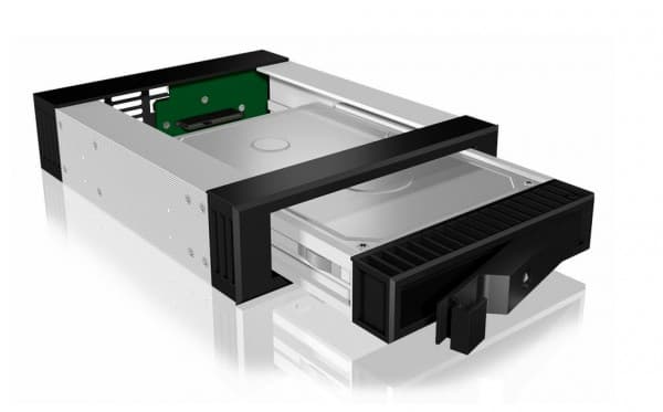 ICY Box Wechselrah.SATA/SAS, 2,5"+3,5", 1x, svart, IB-129SSK (20048,IB-129SSK-B)