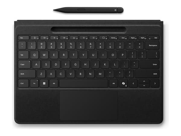 Microsoft Surface Pro Flex Keyboard - Tastatur - med styreplate, akselerometer, lagrings- og ladebakke for Surface Slim Pen 2 - bakbelysning - trådlø
