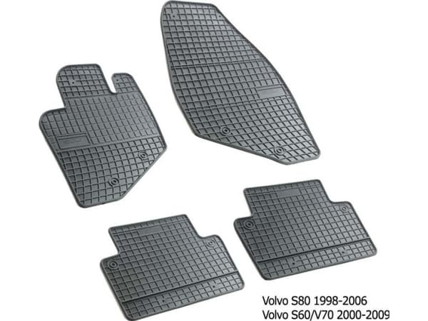 Gummimattor Volvo S60 I, S80I, V70 II, XC70 I 00-07