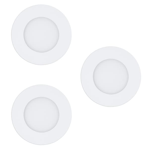 EGLO - Set of 3x Fueva-Z Recessed Lights, White 8.5 - TW - Zigbee, Bluetooth