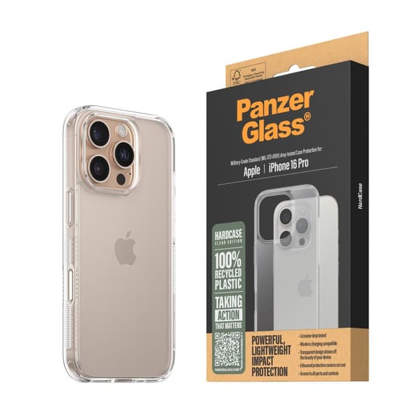 PanzerGlass - HardCase - iPhone 16 Pro - Transparent