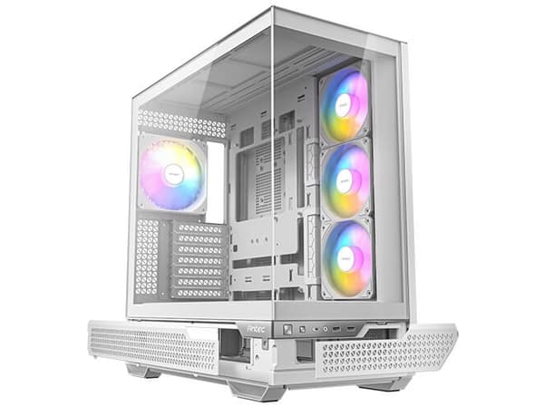 Antec C7 ARGB, Midi Tower, PC, Hvit, ATX, EATX, ITX, Micro ATX, Glass, Plast, Stål, 18 cm