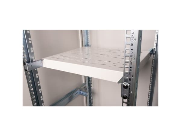 ROLINE 26.21.0279, Hylla till rackskåp, Grå, Stål, 50 kg, 1U, 48,3 cm (19")