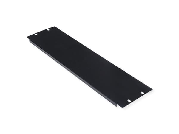 ROLINE 26.21.0095, Blank panel, Svart, Stål, 3U, 480 mm, 133 mm