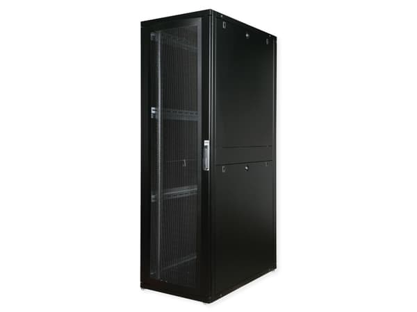 ROLINE 26.21.0160, Frittstående hylle, 42U, 1000 kg, Justerbare bein, 103 kg, Sort