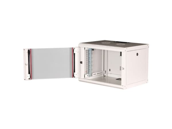 ROLINE 26.21.0000, Veggmonterbar hylle, 7U, Nøkkellås, Rack skinner, 14,5 kg, Grå