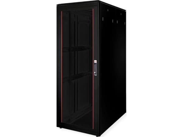 ROLINE 19 tuuman verkkokaappi Pro 42 U 800x1200 WxD lasiovi musta (26.21.0234)