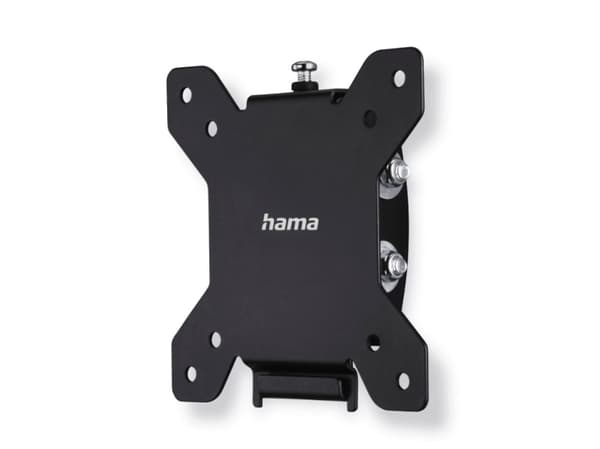 Hama 00220802, 66 cm (26"), 75 x 75 mm, 100 x 100 mm, -15 - 10°, teräs, musta musta