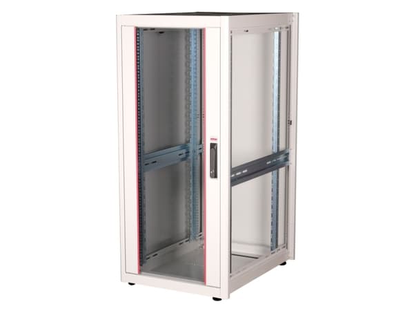 ROLINE 26.21.0036, Fristående rack, 26U, 600 kg, Kuggskenor, Justerbara fötter, 59 kg