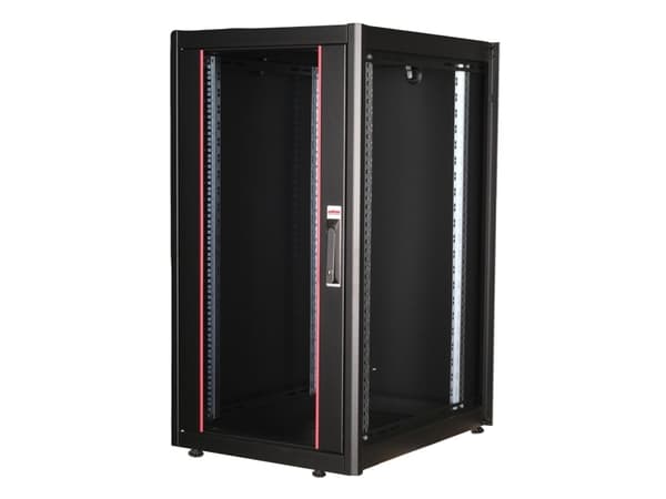 ROLINE 26.21.0201, Fristående rack, 22U, 600 kg, Kuggskenor, Justerbara fötter, 51 kg