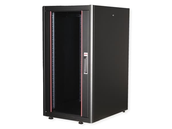 ROLINE 26.21.0201, Fristående rack, 22U, 600 kg, Kuggskenor, Justerbara fötter, 51 kg