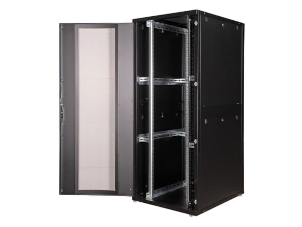 ROLINE 26.21.0158, Frittstående hylle, 42U, 1000 kg, Justerbare bein, 125,8 kg, Sort