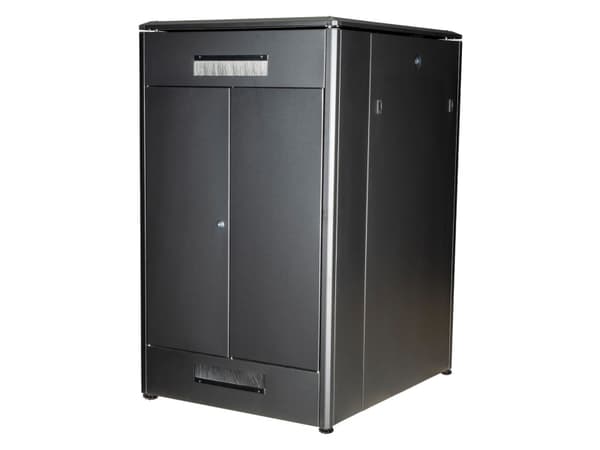 ROLINE 19 tuuman verkkokaappi Pro 26 U 800x1000 WxD lasiovi musta (26.21.0223)