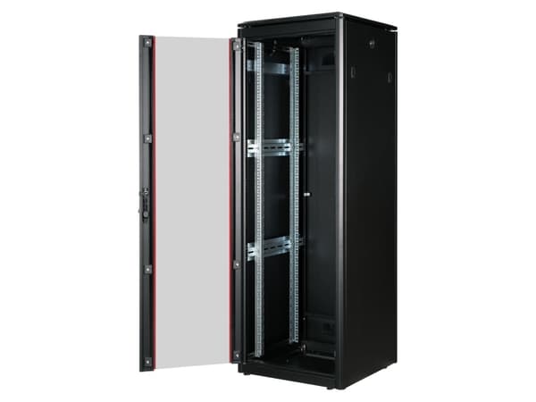 ROLINE 26.21.0229, Fristående rack, 36U, 600 kg, Kuggskenor, Justerbara fötter, 76,1 kg