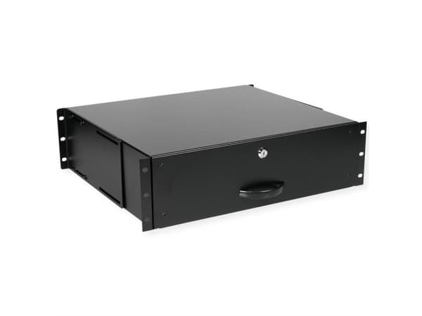 ROLINE 26.21.0270, Tastaturbrett, Sort, Stål, 3U, 485 mm, 400 mm
