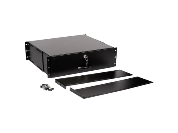 ROLINE 26.21.0270, Tastaturbrett, Sort, Stål, 3U, 485 mm, 400 mm